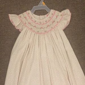 Little girls size 4T smocked dress.